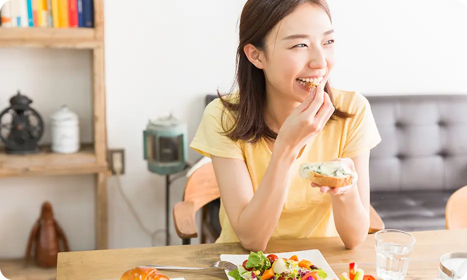 食事をストレスなく楽しめる